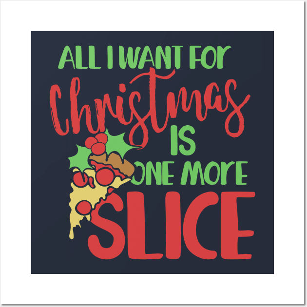 Pizza Christmas humor Wall Art by bubbsnugg